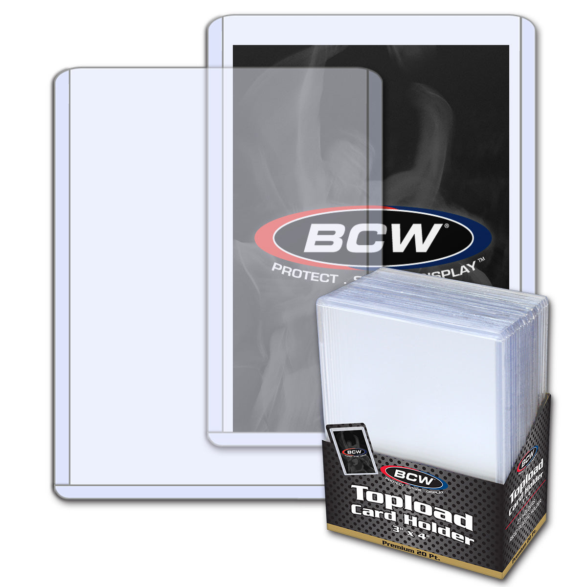 BCW 25 Pack 3x4 Topload Card Holder - Premium
