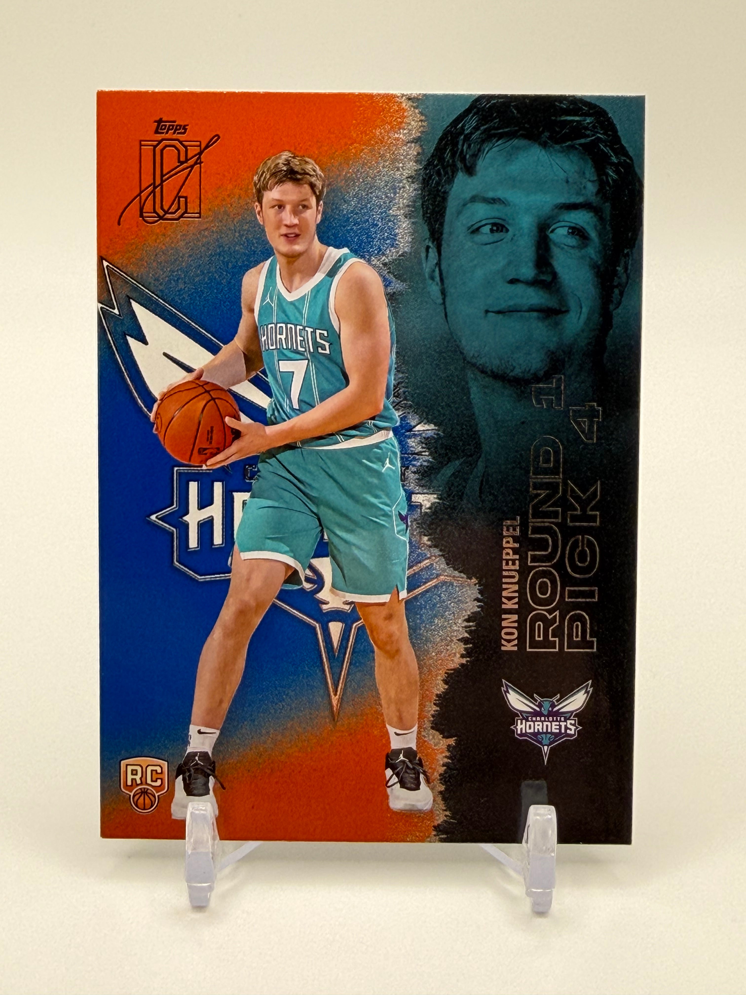 2026 Topps Signature Class Kon Knueppel Rookie Blue & Orange Parallel #103