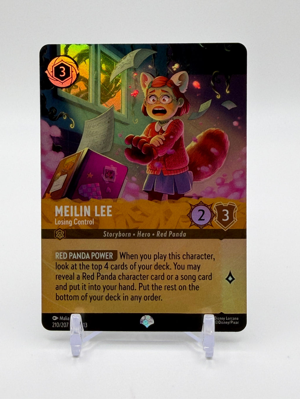 Disney Lorcana Meilin Lee – Losing Control Epic Foil 210/204 | Attack of the Vine!