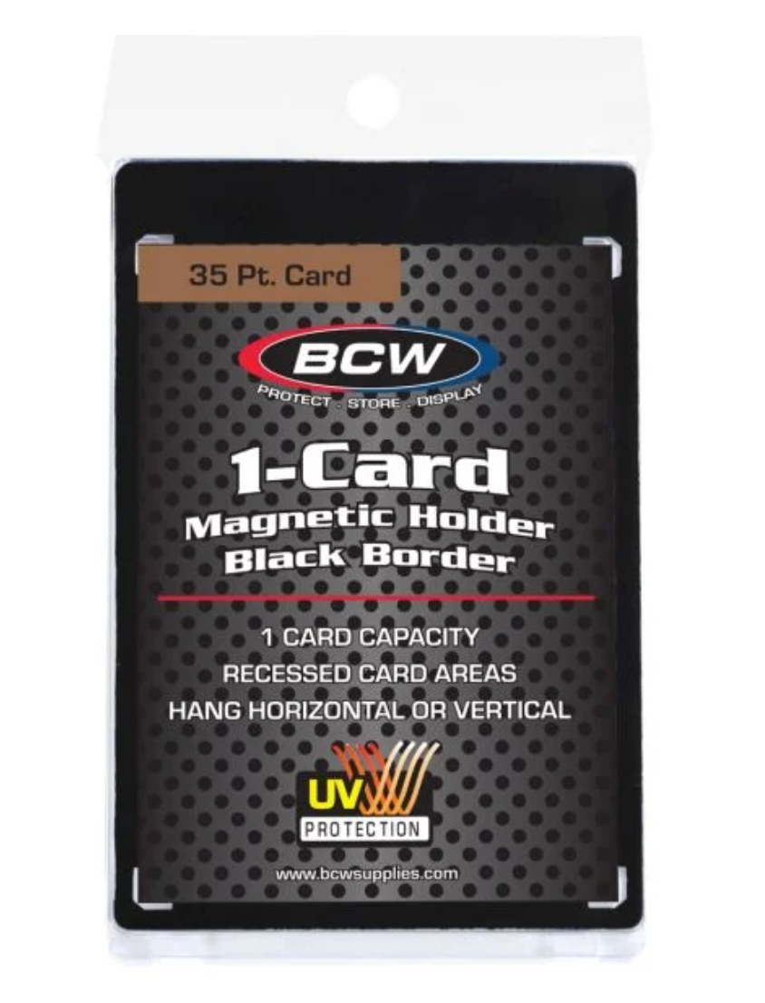 Magnetic Card Holder - 35 PT. Black Border